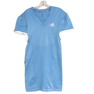 NWOT Adidas Techfit Primeknit Football Jersey Men’s Sz 2XL Blue Compression Top